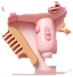 Sèche-cheveux et peigne en 3D